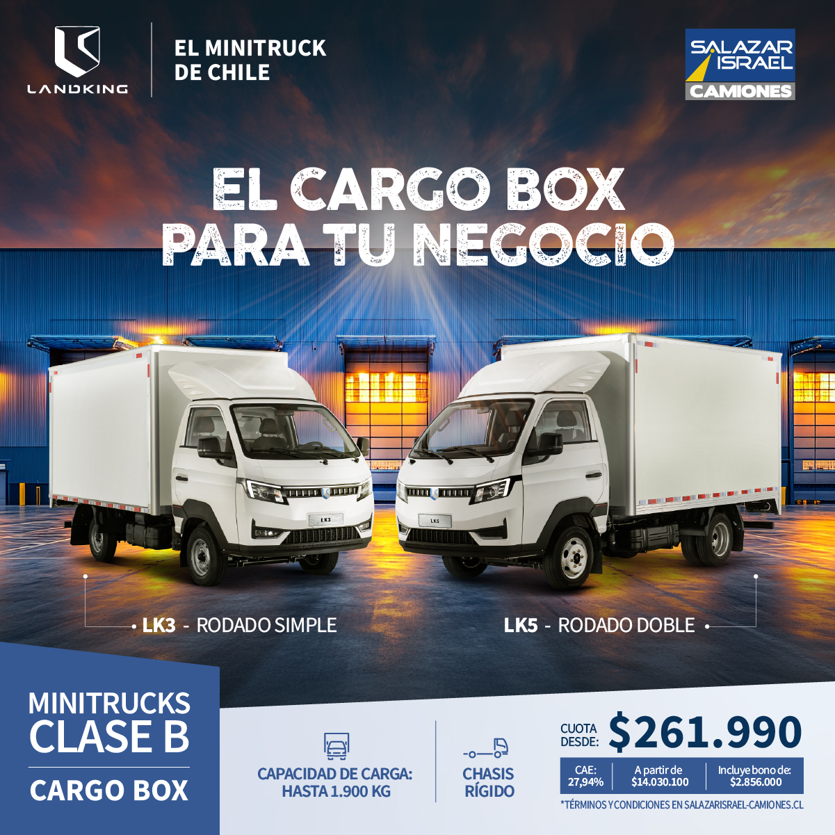 Landking Lk5 Cargo Box 2025 Salazar Israel - Camiones