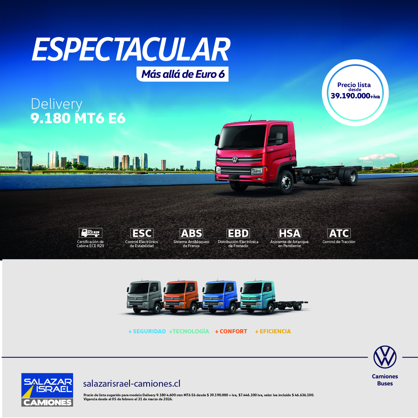 Volkswagen Delivery 9.180 Mt6 2025 Salazar Israel - Camiones