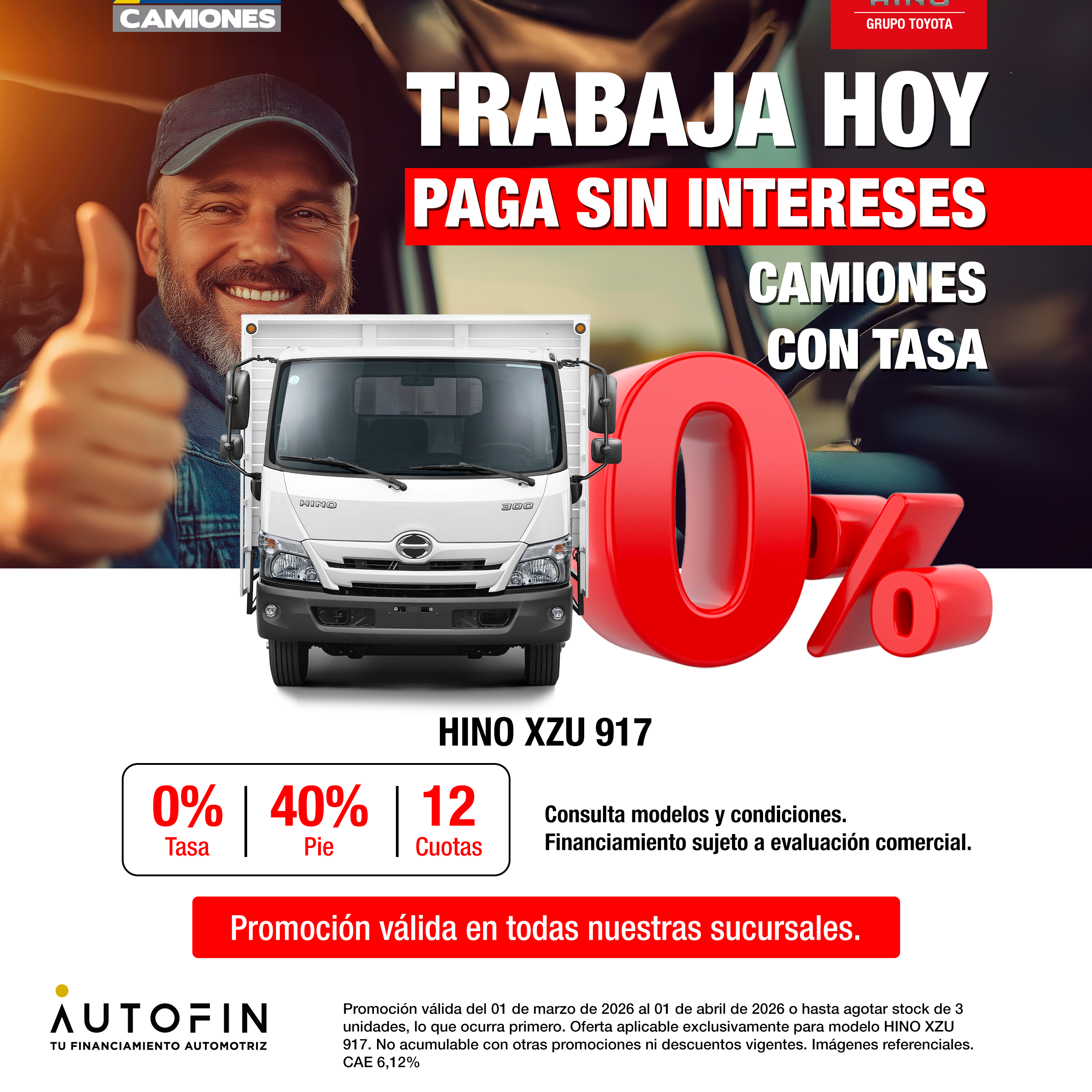 Hino Xzu 917 Mt Serie 300 2025 Salazar Israel - Camiones