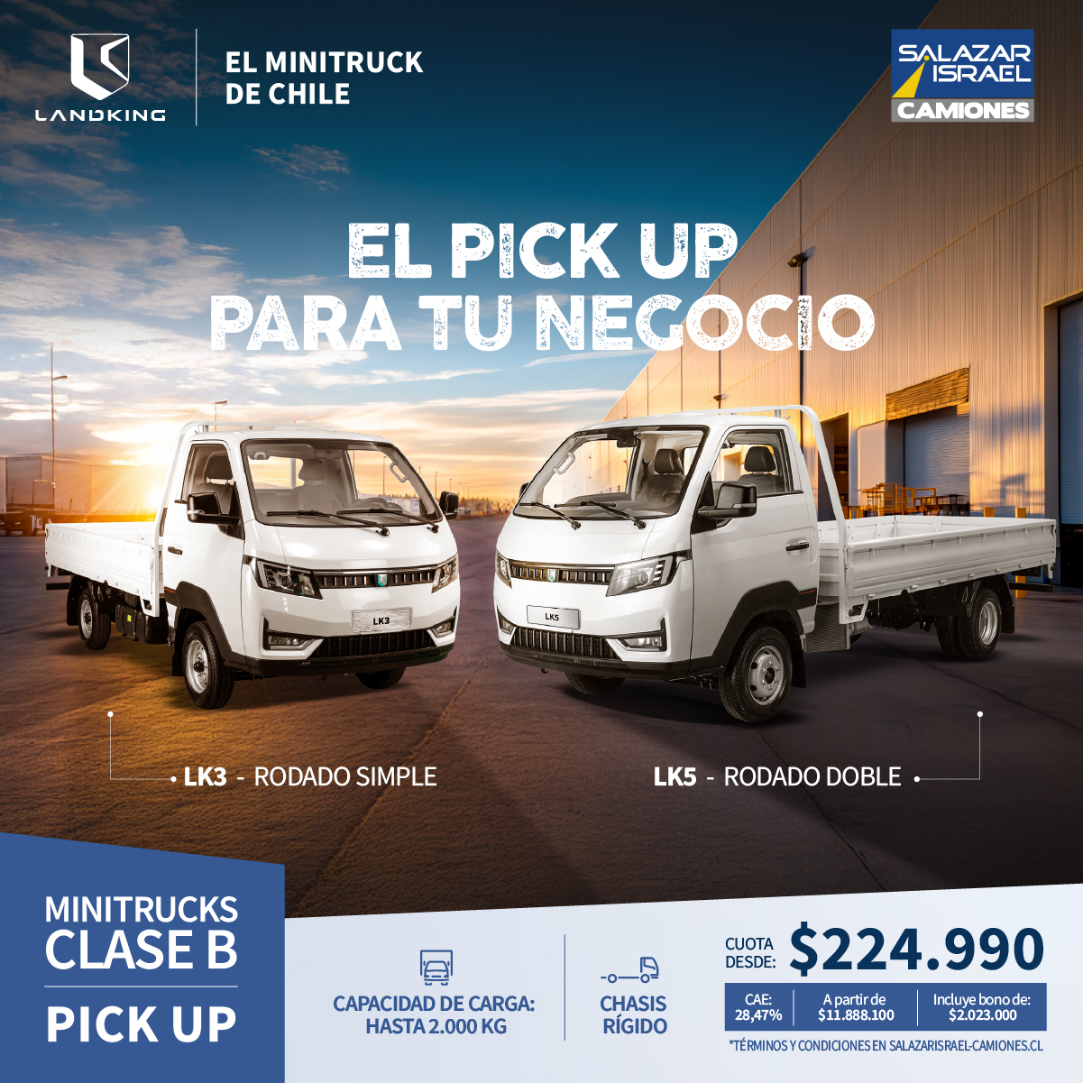 Landking Lk3 Pick Up 2026 Salazar Israel - Camiones