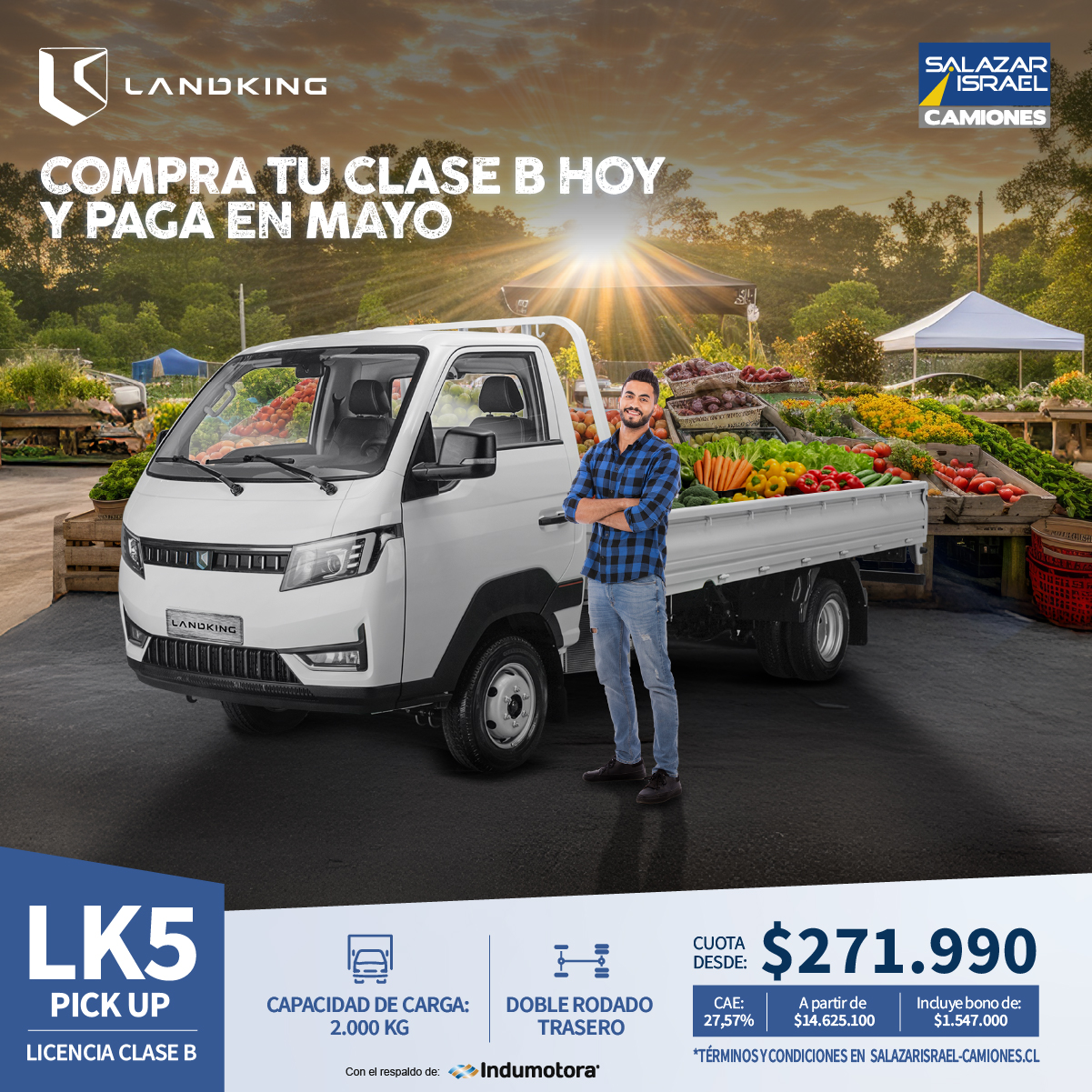 Landking Lk5 Pick Up 2025 Salazar Israel - Camiones