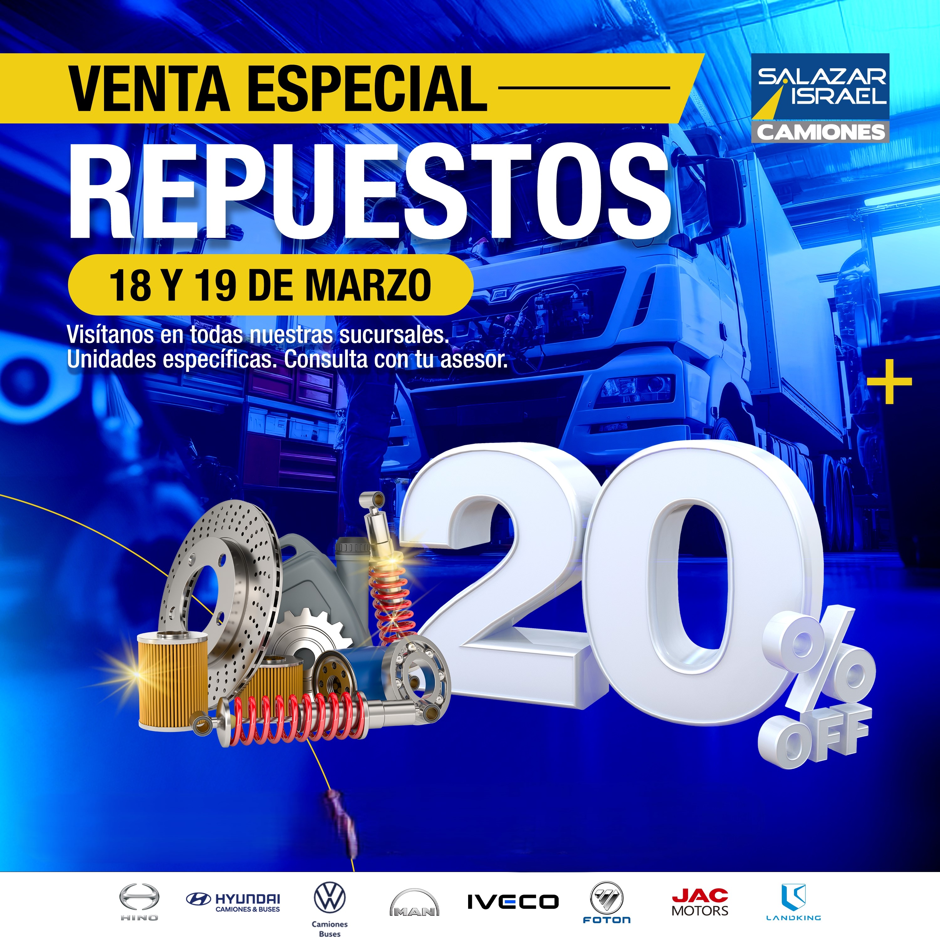 CampaÑa Repuestos Venta Especial Repuestos 2026 Salazar Israel - Camiones