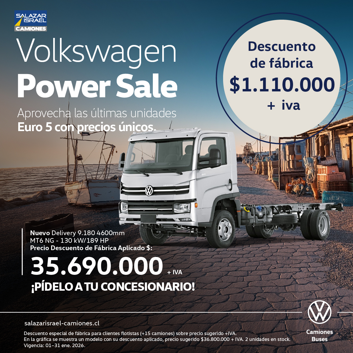 Volkswagen Delivery 9.180 Mt6 2025 Salazar Israel - Camiones