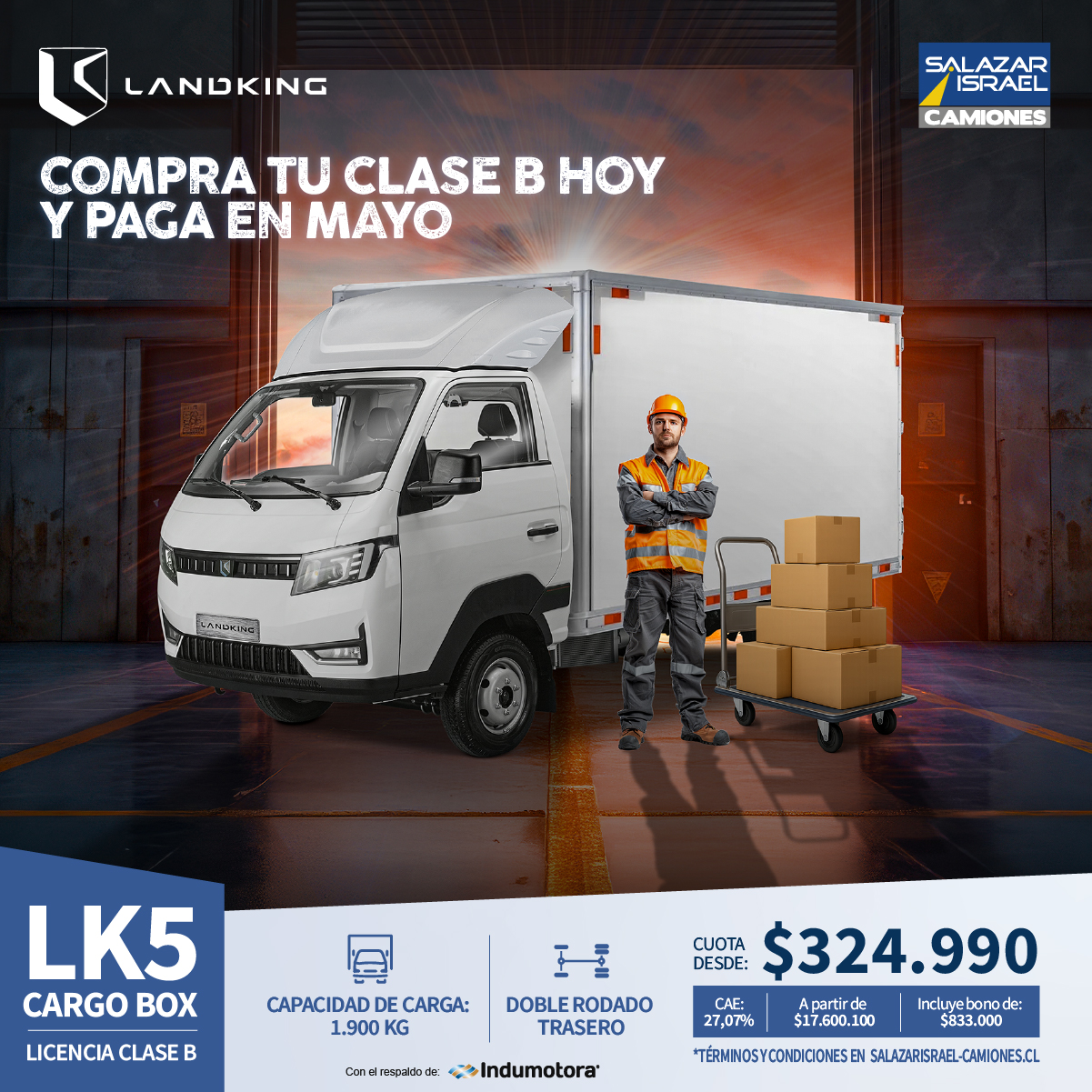 Landking Lk5 Cargo Box 2025 Salazar Israel - Camiones