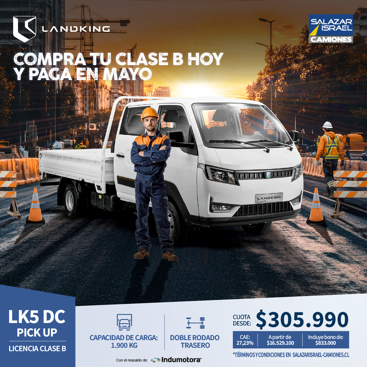 Landking Lk5 Dc Pick Up 2025 Salazar Israel - Camiones