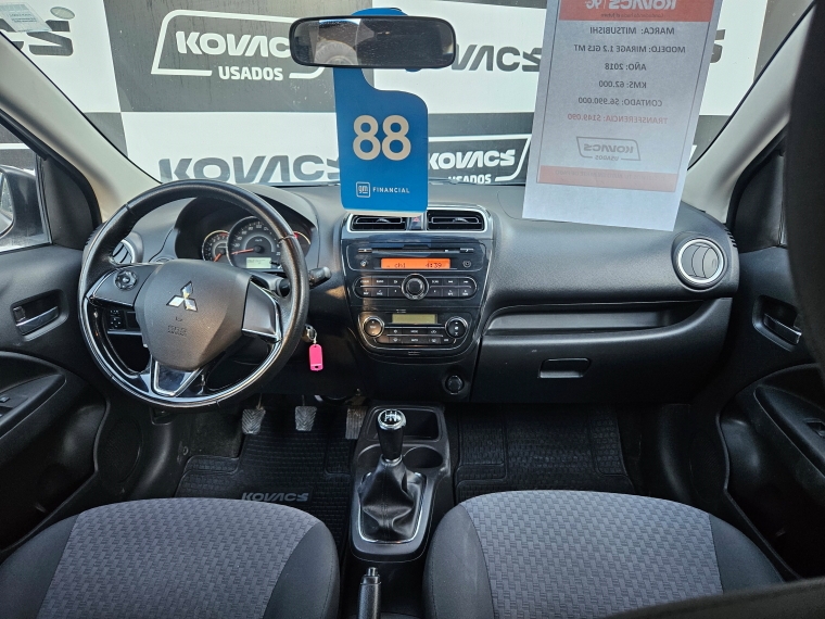 Mitsubishi Mirage 1.2  Gls Mt 2018 Usado  Usado en Webautos.cl