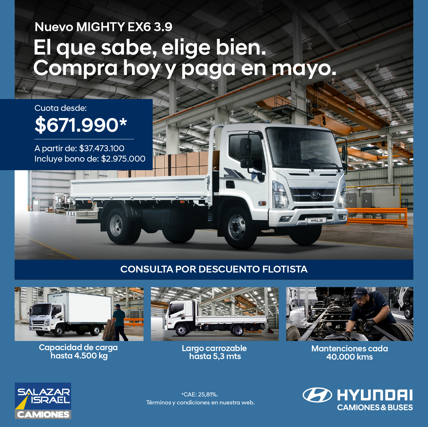 Hyundai Mighty Ex6 2025 Salazar Israel - Camiones