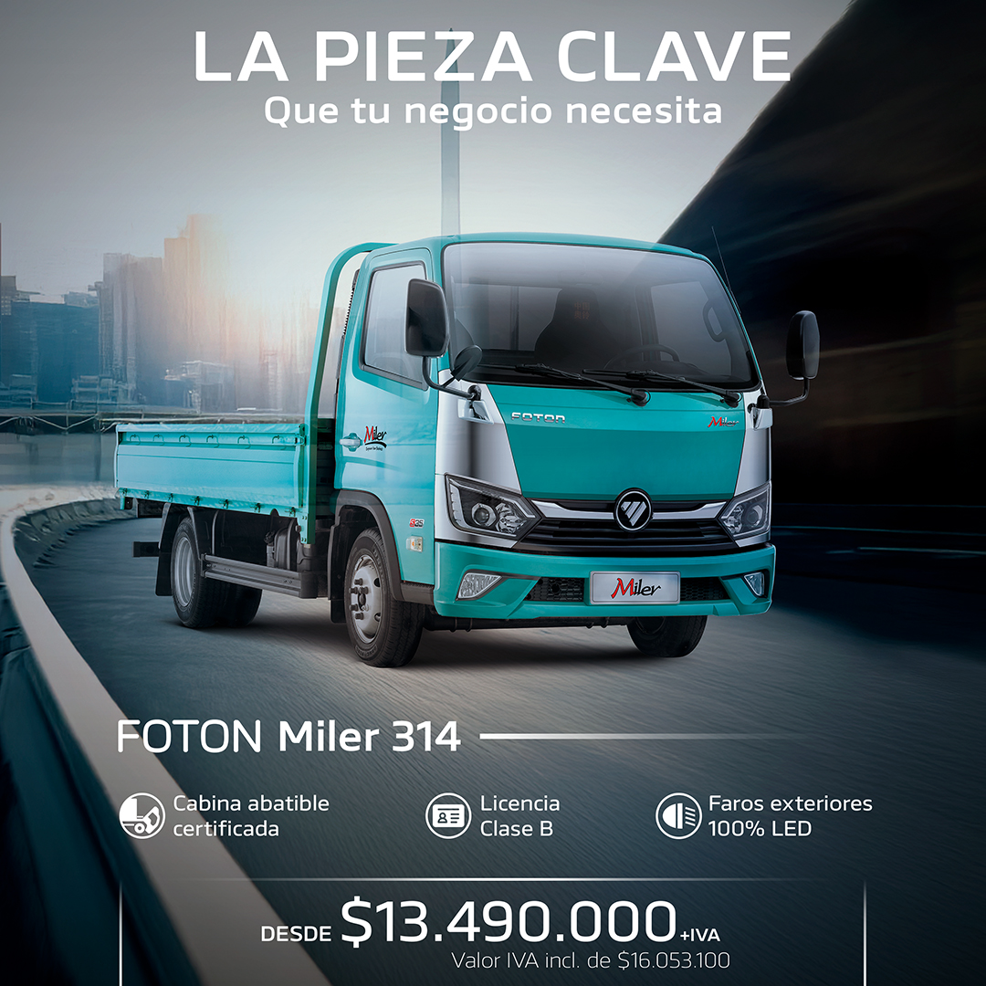Foton Miler 314 2025  Usado en Salazar Israel - Camiones