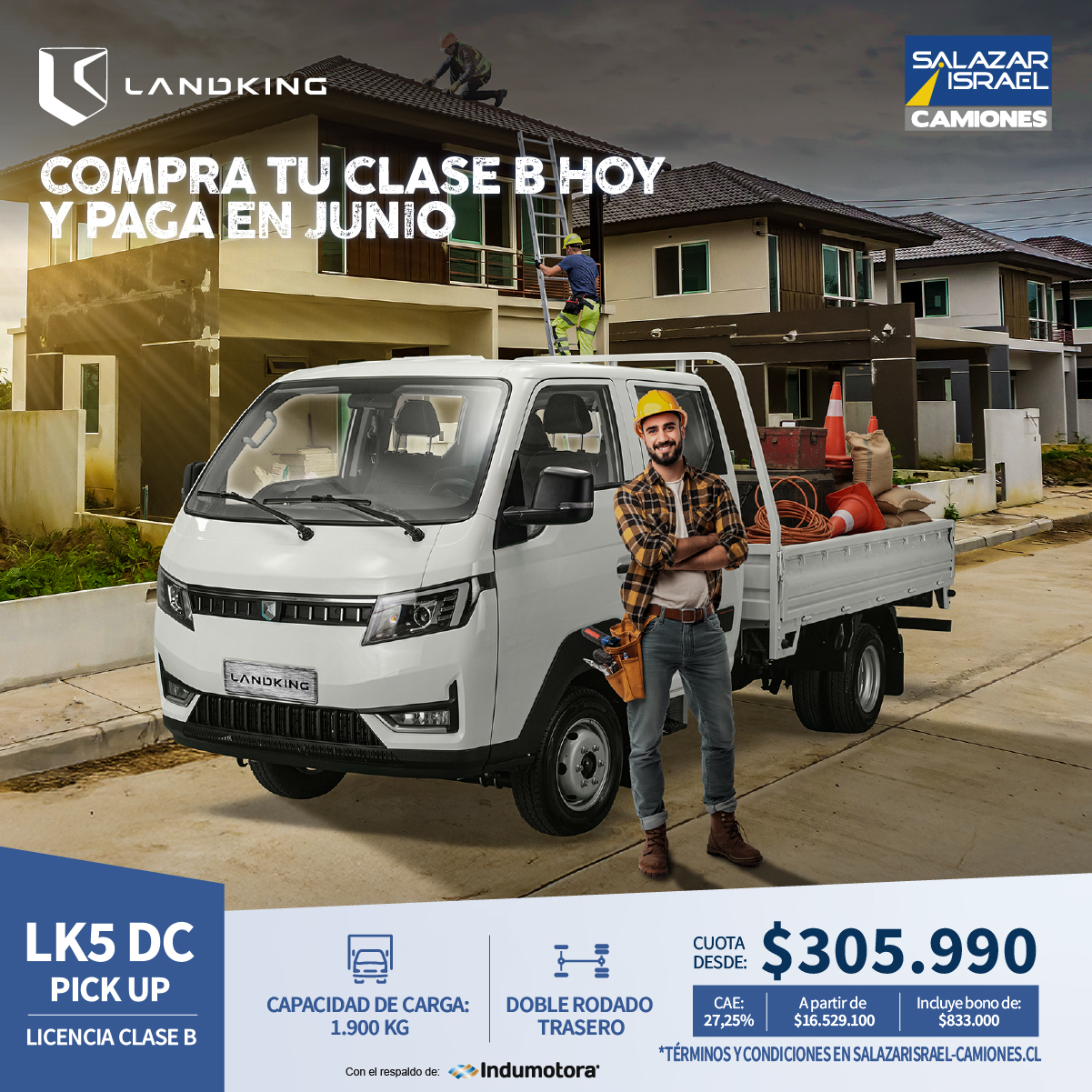 Landking Lk5 Dc Pick Up 2025 Salazar Israel - Camiones