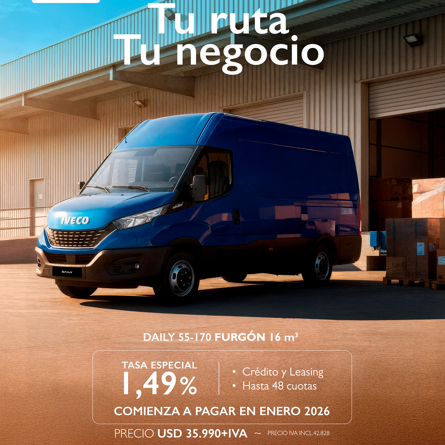 Iveco Daily 55 - 170 Furgon 2025 Salazar Israel - Camiones