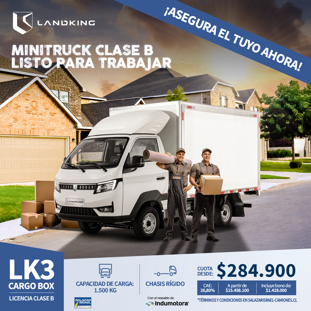 Landking Lk3 Cargo Box 2025  Usado en Salazar Israel - Camiones