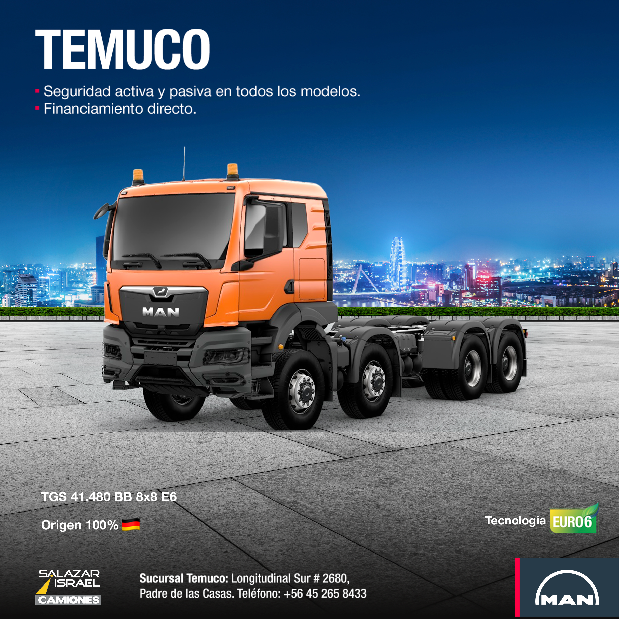 Man Tgs 41.480 Bb 8x8 E6 2025 Salazar Israel - Camiones