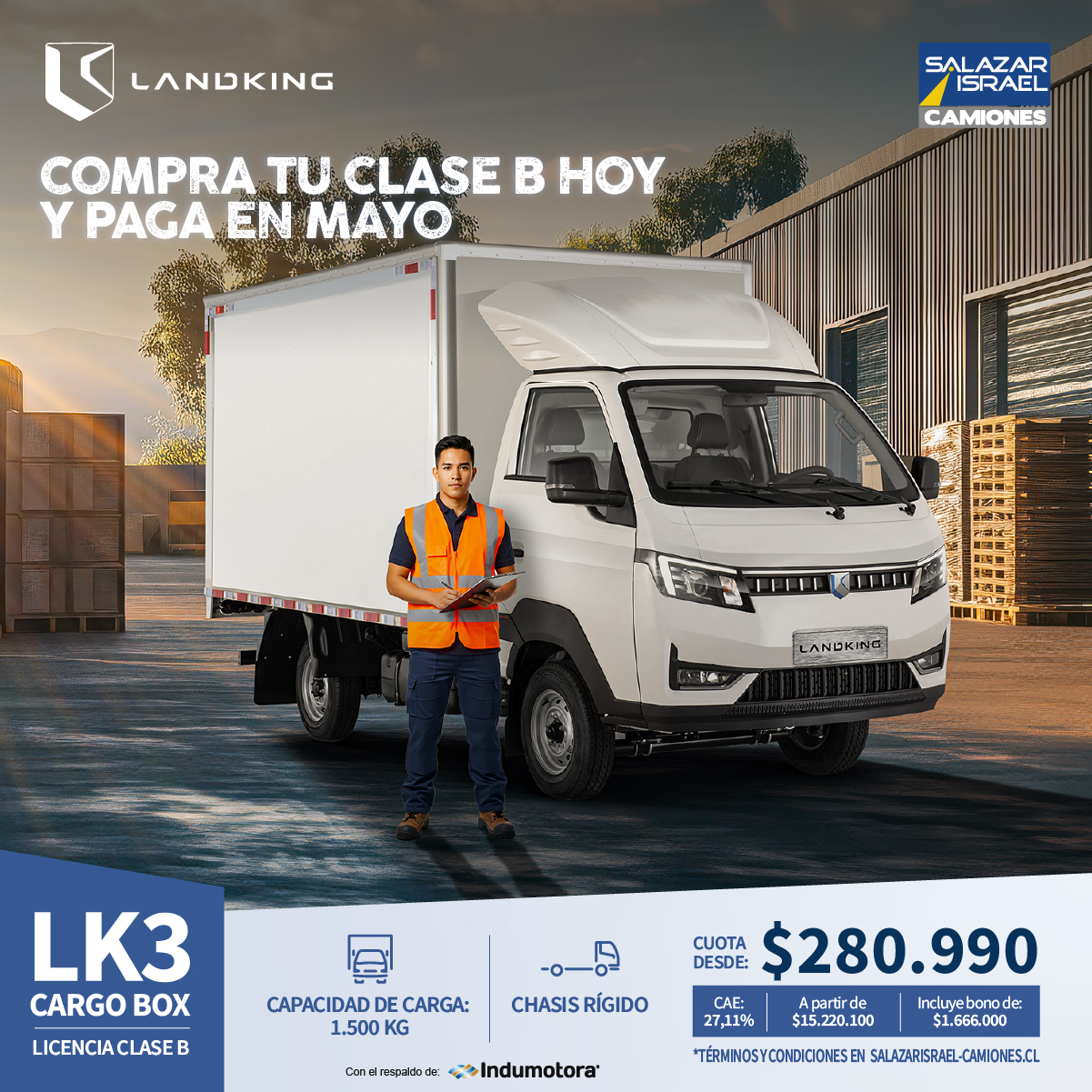 Landking Lk3 Cargo Box 2025 Salazar Israel - Camiones