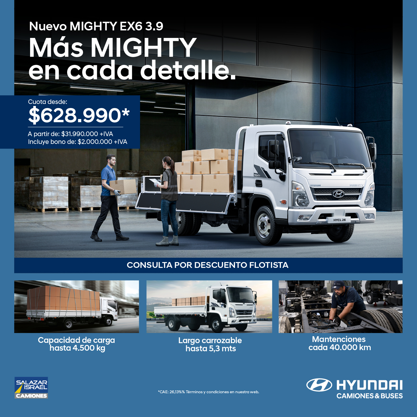 Hyundai Mighty Ex6 2026 Salazar Israel - Camiones
