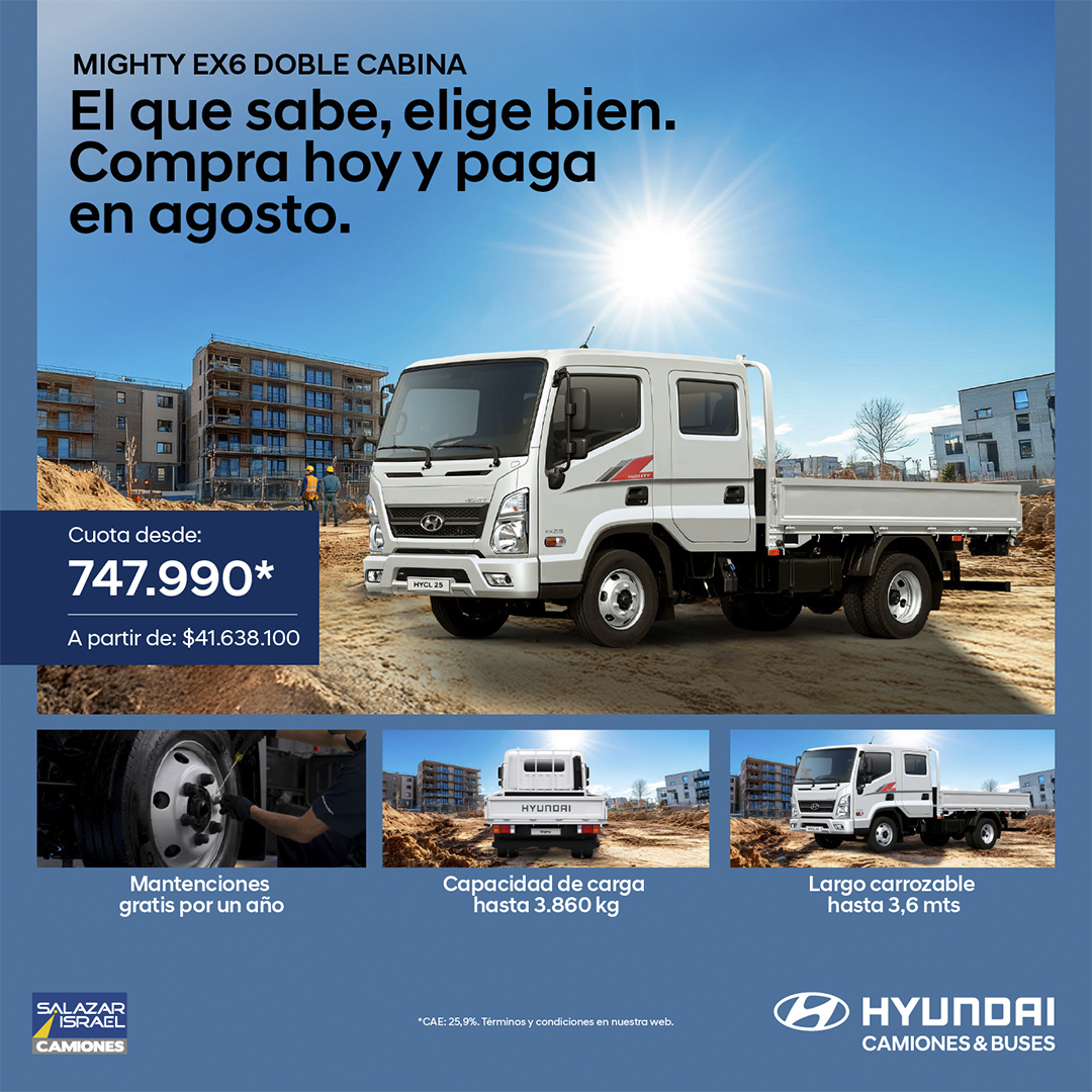 Hyundai Mighty Ex6 Dc 2025 Salazar Israel - Camiones