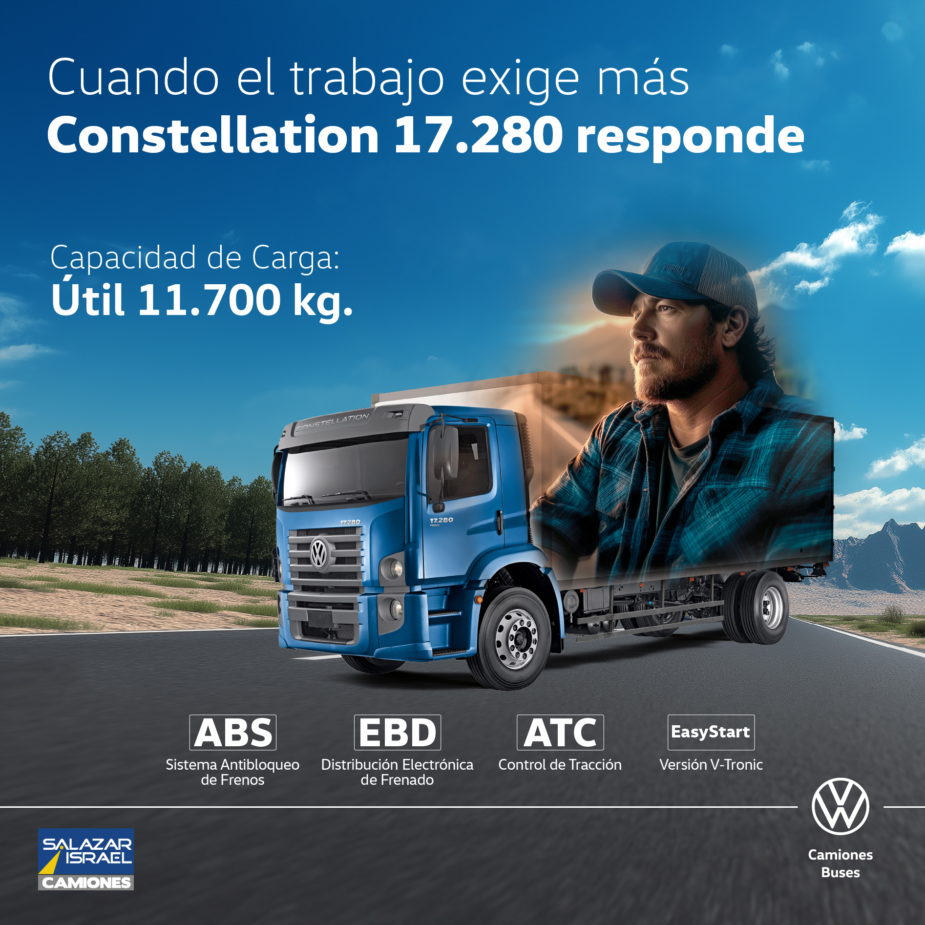 Volkswagen Constellation 17.280 Dc 2025 Salazar Israel - Camiones