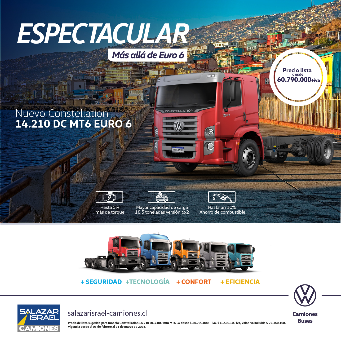 Volkswagen Constellation 17.280 Dc 2025 Salazar Israel - Camiones