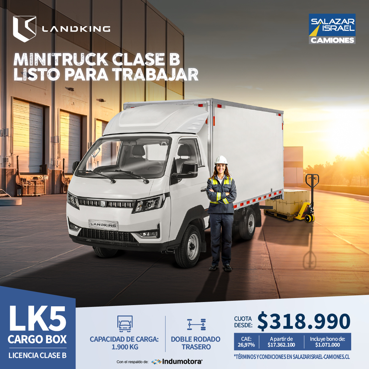 Landking Lk5 Cargo Box 2025  Usado en Salazar Israel - Camiones