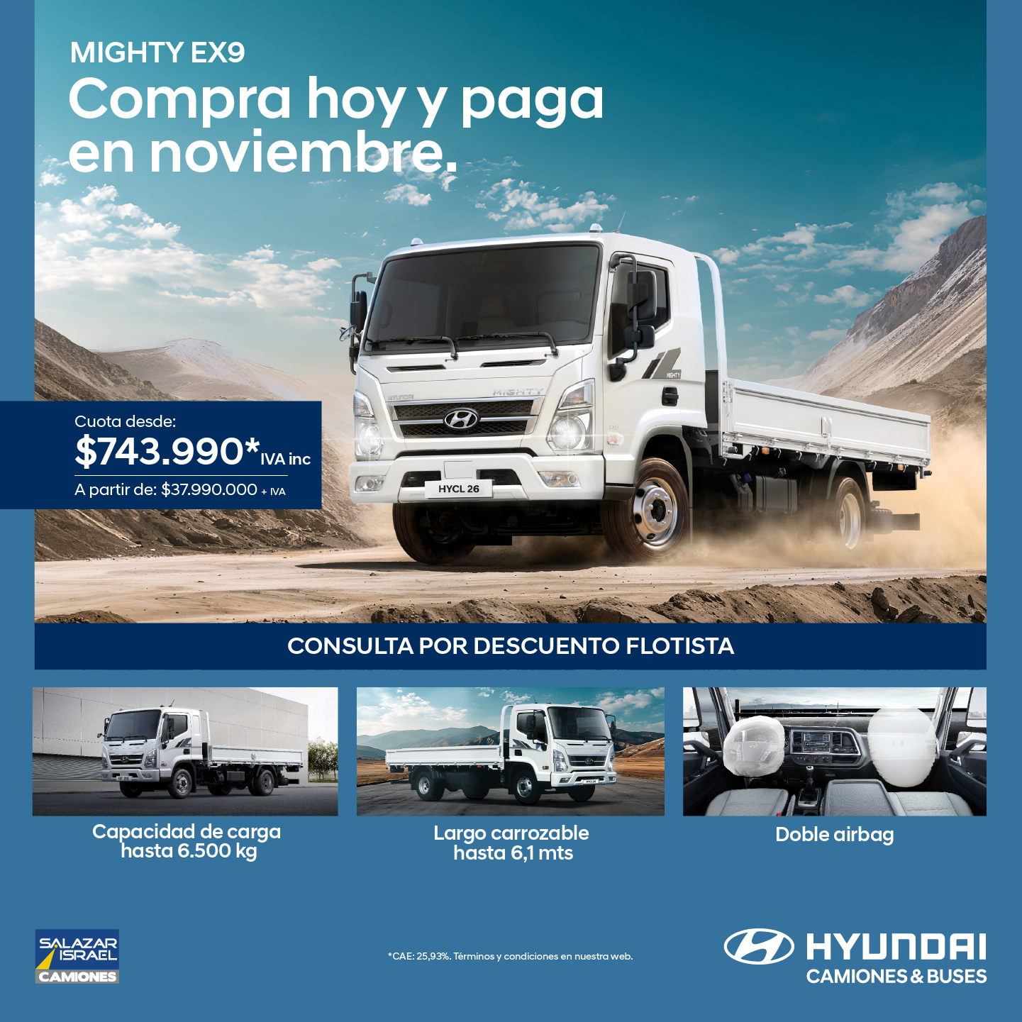 Hyundai Mighty Ex9 2026 Salazar Israel - Camiones