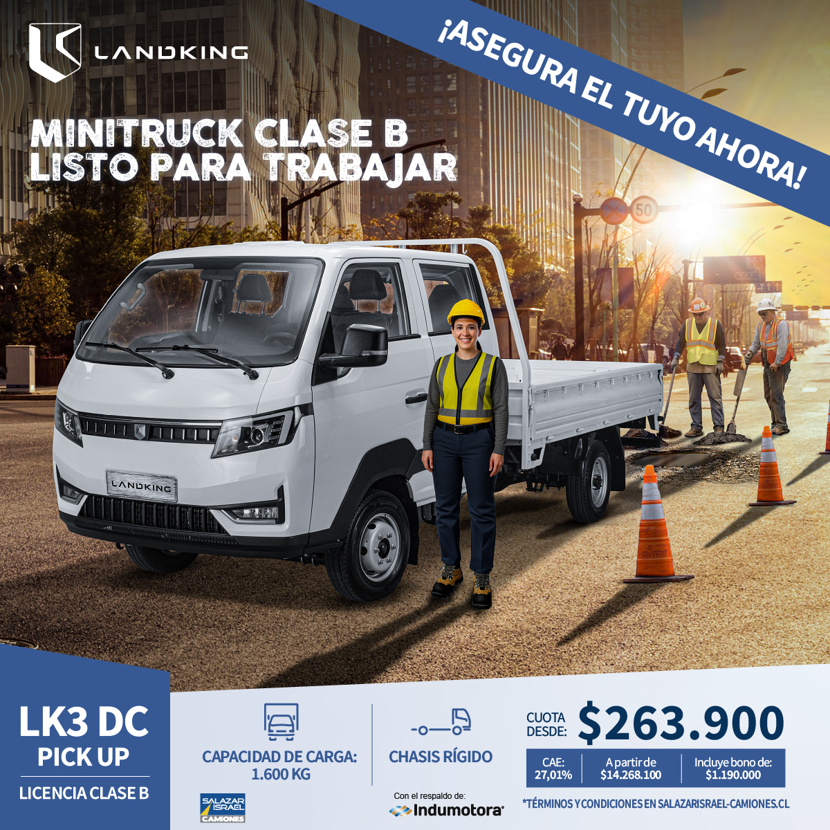Landking Lk3 Pick Up Dc 2025  Usado en Salazar Israel - Camiones