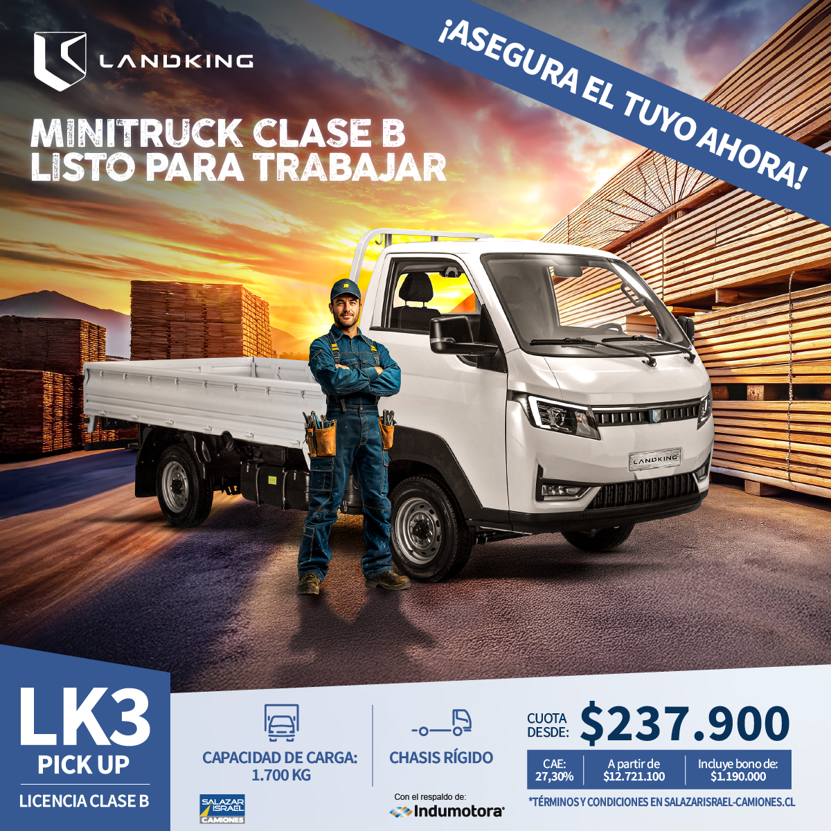 Landking Lk3 Pick Up 2024  Usado en Salazar Israel - Camiones